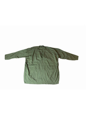 Eskandar Green Cotton Oversized Popover Tunic Blouse Lagenlook England